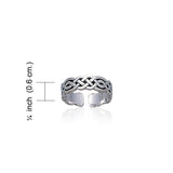 Celtic Knotwork Sterling Silver Toe Ring TR606 - Jewelry