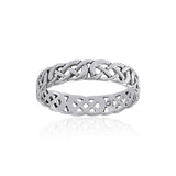Celtic Knotwork Sterling Silver Ring TR619