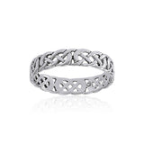 Celtic Knotwork Sterling Silver Ring TR619 - Jewelry