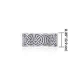 Celtic Knotwork Silver Wedding Ring TR660 - Jewelry