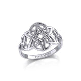 Celtic Knotwork Sterling Silver Ring TR667 - Jewelry