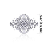 Celtic Knotwork Sterling Silver Ring TR667 - Jewelry
