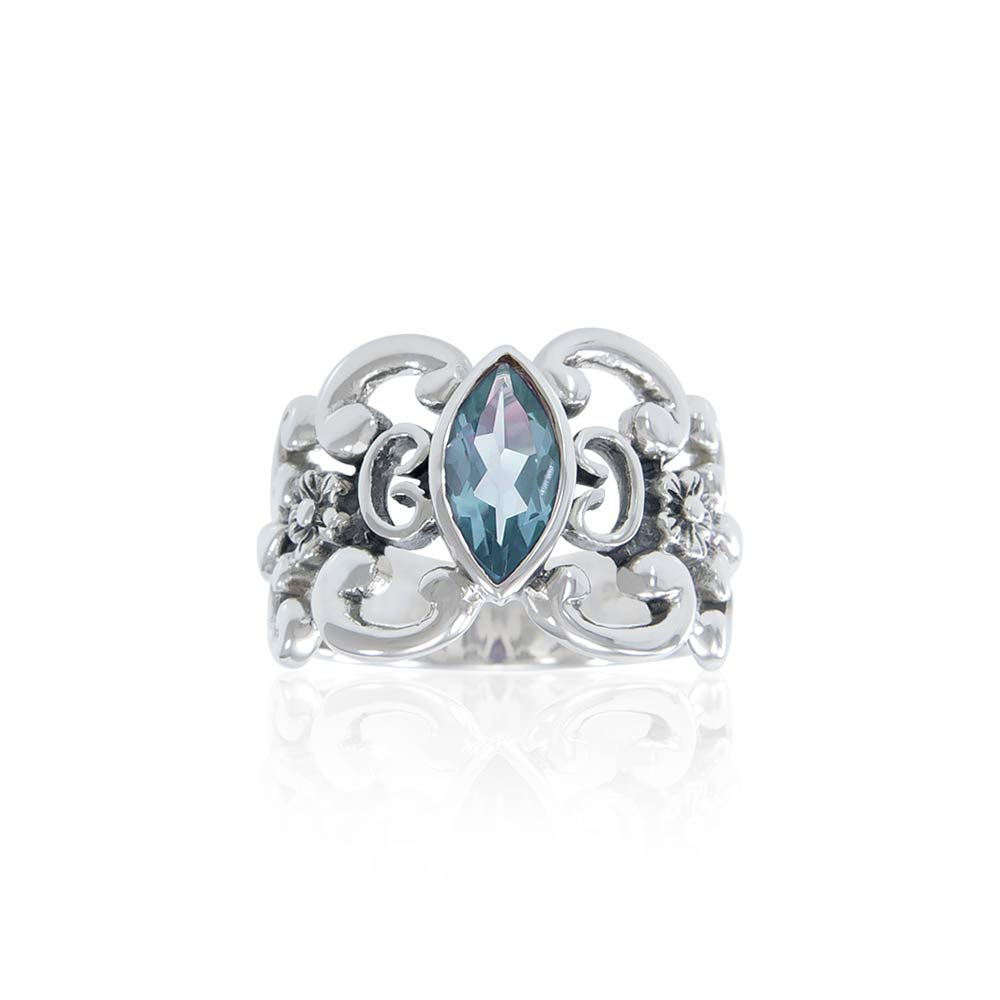 Flower Gemstone Ring TR754 - Jewelry