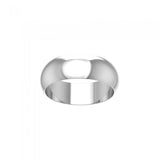 Smooth Silver Wedding Ring TR796 - Jewelry