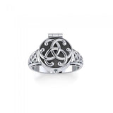 Celtic Knotwork Poison Ring TR844 - Jewelry