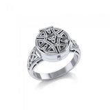 Celtic Knotwork Silver Poison Ring TR845