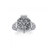 Celtic Knotwork Silver Poison Ring TR845 - Jewelry