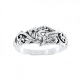 Dragon Scroll Silver Ring TR940 - Jewelry