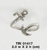 Anchor Silver Wrap Ring TRI1417