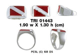 Dive Flag Ring TRI1443