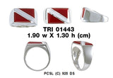 Dive Flag Ring TRI1443
