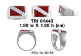 Dive Flag Ring TRI1443 - Jewelry