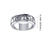 Theban Silver Handfasting Ring TRI057 - Jewelry