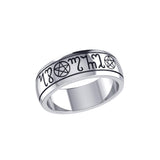 Theban Silver Handfasting Ring TRI057