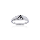 Celtic Trinity Triquetra Silver Ring TRI063