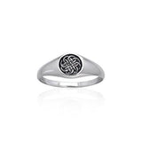 Celtic Knotwork Sterling Silver Ring TRI066