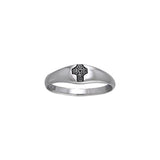 Celtic Cross Knotwork Silver Ring TRI075 - Jewelry