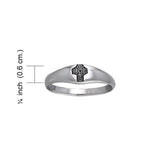 Celtic Cross Knotwork Silver Ring TRI075 - Jewelry
