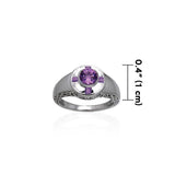 Celtic Claddagh Knotwork Sterling Silver Ring TRI084 - Jewelry