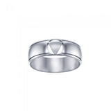 AA Symbol Silver Band TRI099