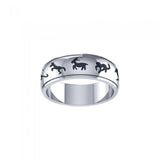 Chinese Astrology Silver Ring TRI102 - Jewelry