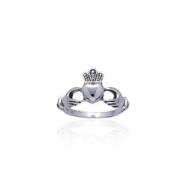 Irish Claddagh Silver Ring TRI1070 - Jewelry