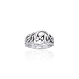 Modern Celtic Silver Ring TRI1112 - Jewelry