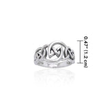 Modern Celtic Silver Ring TRI1112 - Jewelry