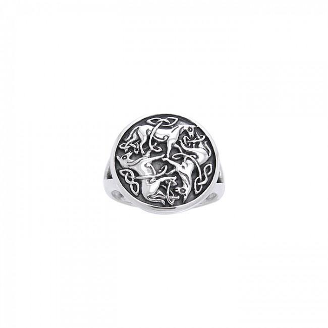 Celtic Knot Horse Ring TRI1113 - Jewelry