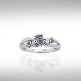 Follow Me on the Road to Infinity Irish Claddagh Ring TRI1117 - Jewelry