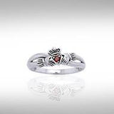 Follow Me on the Road to Infinity Irish Claddagh Ring TRI1117 - Jewelry