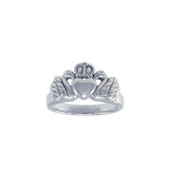 Swan Claddagh Ring TRI1144