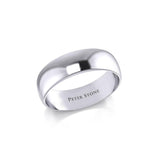 Elegance Silver Wedding Band Ring TRI1166 - Jewelry