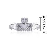 Celtic Claddagh Silver Ring TRI1207 - Jewelry