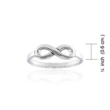 Symbol of Infinity Sterling Silver Ring TRI1208 - Jewelry