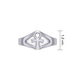 Ankh Cross Silver Ring TRI1294 - Jewelry