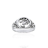 Om Symbol Silver Ring TRI1295