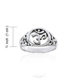Om Symbol Silver Ring TRI1295 - Jewelry