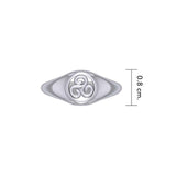Celtic Triskele Sterling Silver Ring TRI1314 - Jewelry