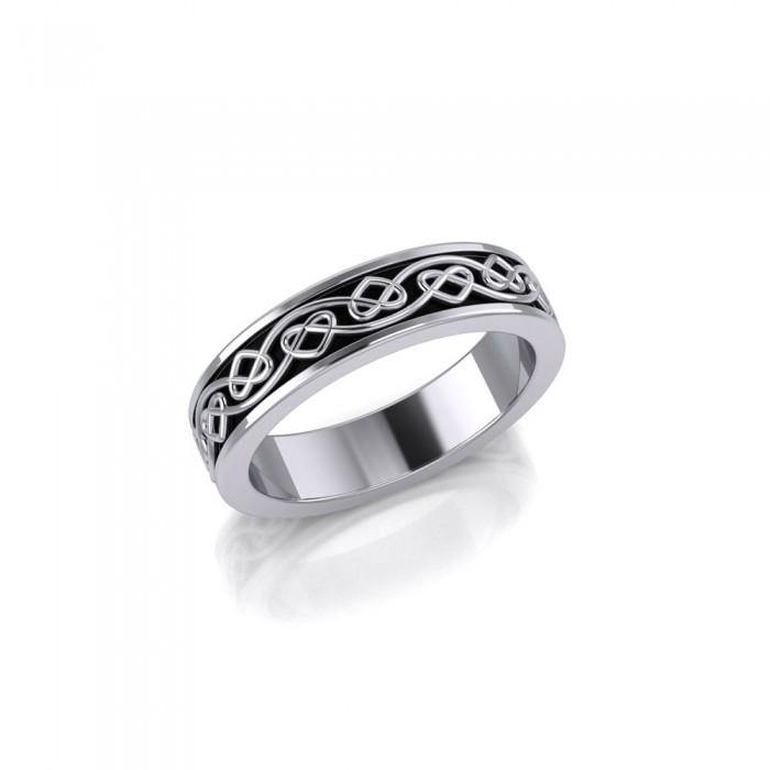 Celtic Knotwork Silver Ring TRI1345 - Jewelry