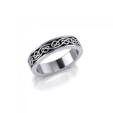 Celtic Knotwork Silver Ring TRI1345 - Jewelry