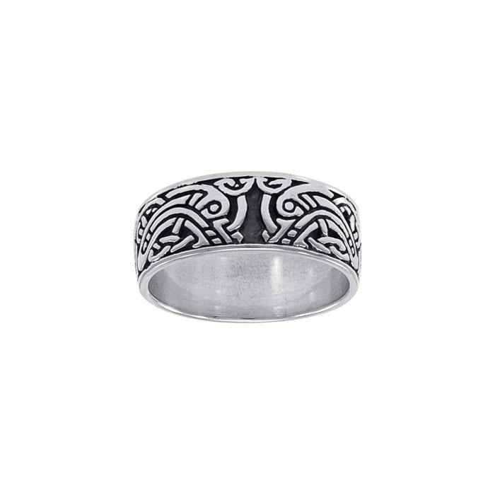 Celtic Knotwork Silver Ring TRI1347 - Jewelry