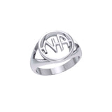 NA Narcotics Anonymous Silver Recovery Ring TRI1386