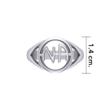 NA Narcotics Anonymous Silver Recovery Ring TRI1386 - Jewelry