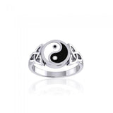 Celtic Yin Yang Triquetra Ring TRI1390