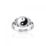 Celtic Yin Yang Triquetra Ring TRI1390 - Jewelry