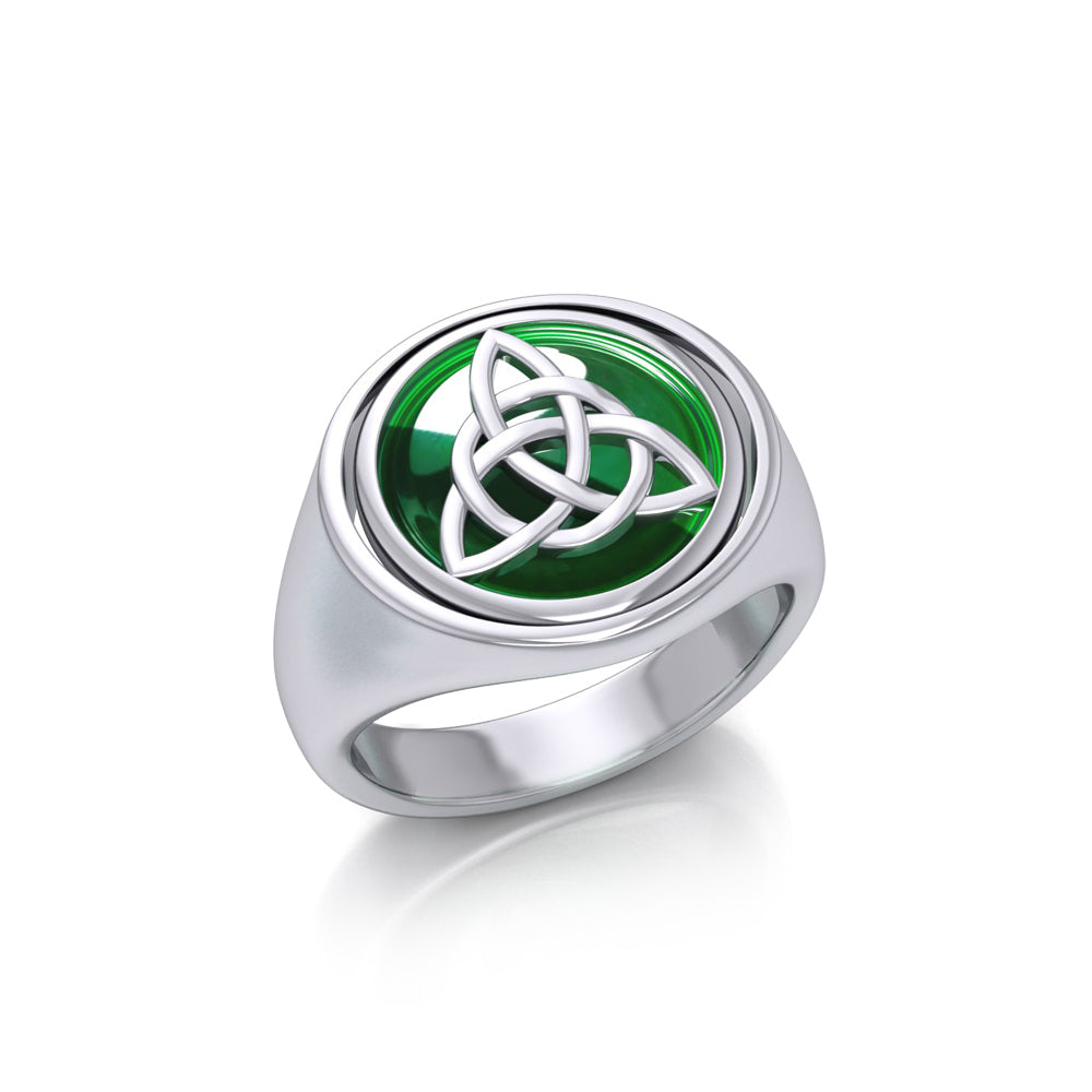 Celtic Triquetra Flip Ring TRI151