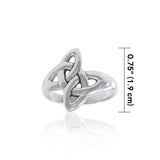 Celtic Knot Sterling Silver Ring TRI1553 - Jewelry