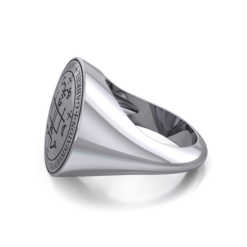 Archangel Gabriel Sigil Silver Ring TRI1565 - Jewelry