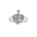 Gemstone Cimaruta Witch Ring TRI1579 - Jewelry